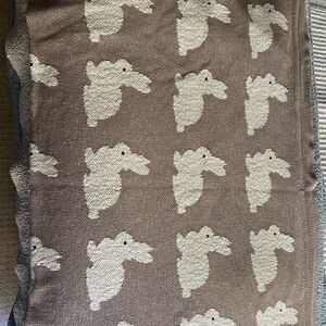 Cupcakes and Cashmere Bunny knit blanket